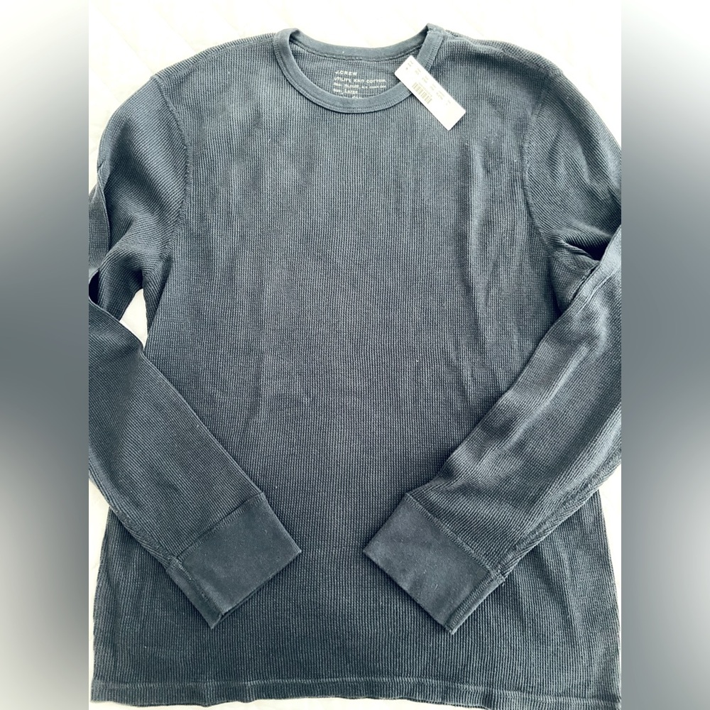 NWT JCrew Men’s Thermal Cotton Long Sleeve Shirt